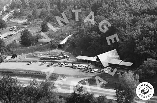 Prehistoric Forest - Aerial Photo Of Lodge And Parking Lot (newer photo)